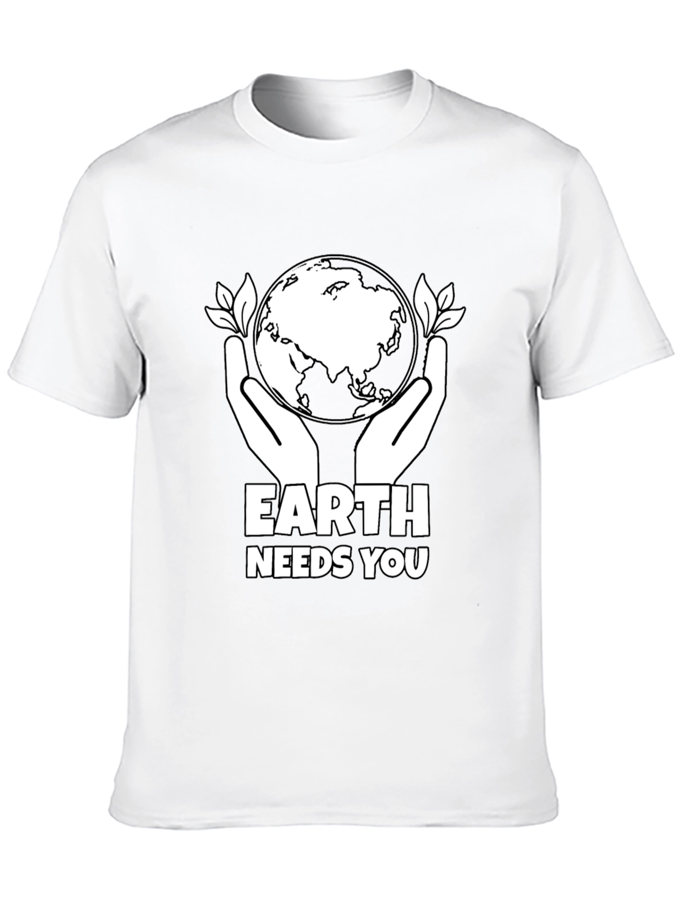 Earth Needs You Graphic T-Shirt - Black