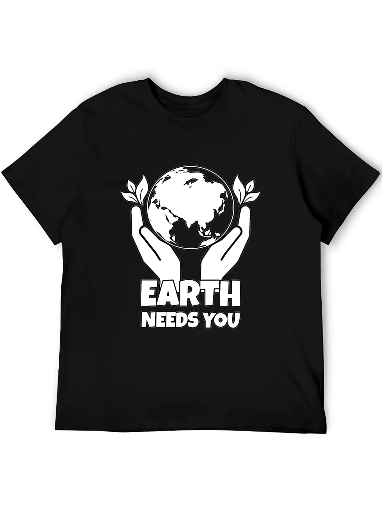 Earth Needs You Graphic T-Shirt - Black