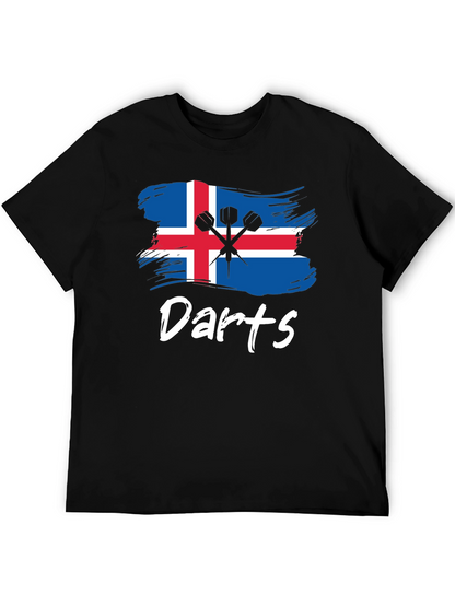 Iceland Darts T-Shirt: Sporty Icelandic Pride Tee