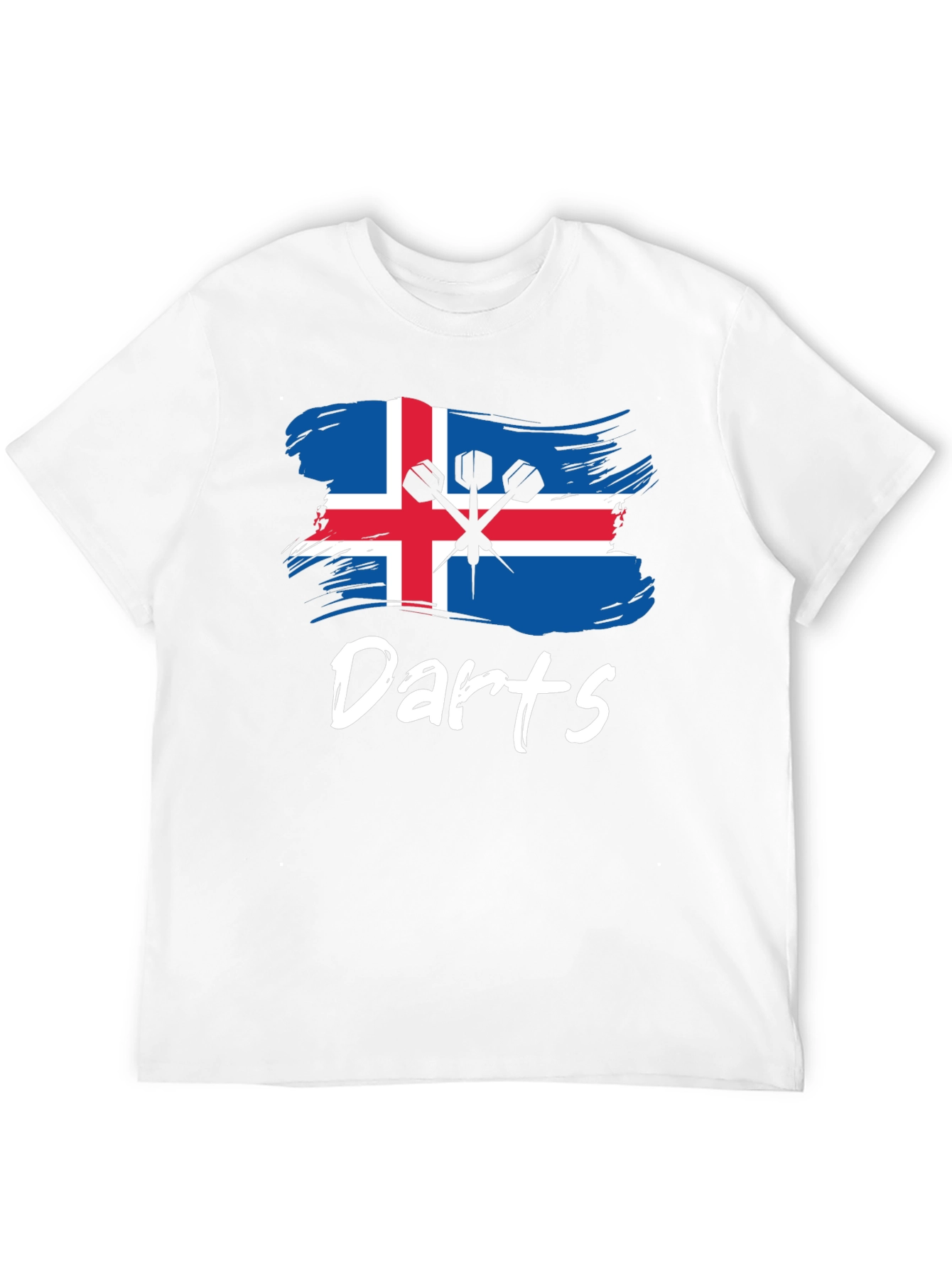 Iceland Darts T-Shirt: Sporty Icelandic Pride Tee