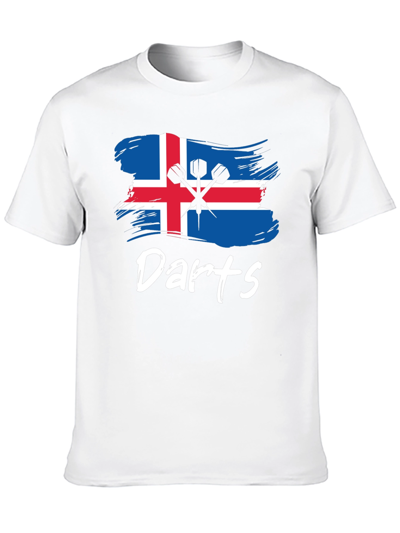 Iceland Darts T-Shirt: Sporty Icelandic Pride Tee