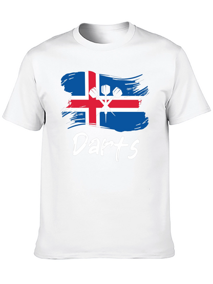 Iceland Darts T-Shirt: Sporty Icelandic Pride Tee