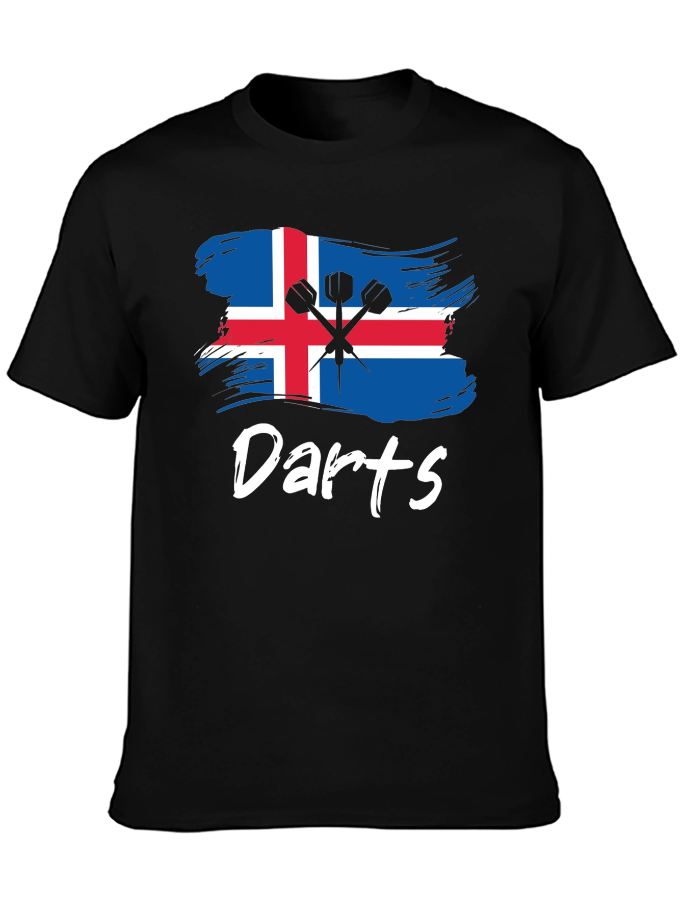 Iceland Darts T-Shirt: Sporty Icelandic Pride Tee