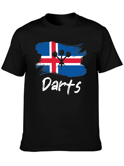 Iceland Darts T-Shirt: Sporty Icelandic Pride Tee