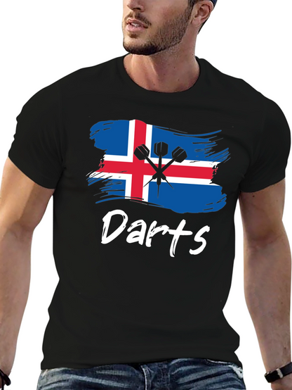Iceland Darts T-Shirt: Sporty Icelandic Pride Tee