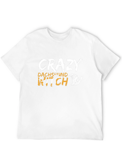 Crazy Dachshund Witch T-Shirt