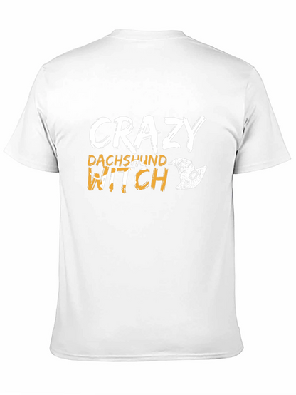 Crazy Dachshund Witch T-Shirt