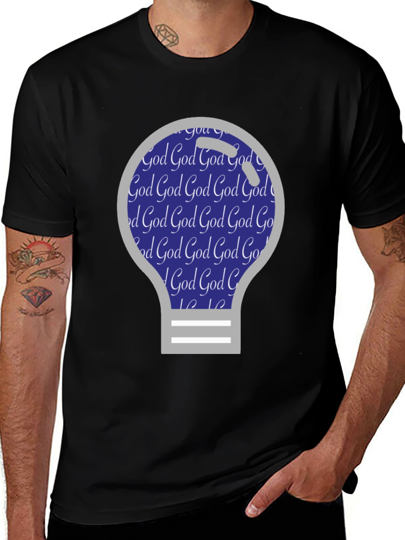 God Lightbulb T-Shirt - Christian Apparel