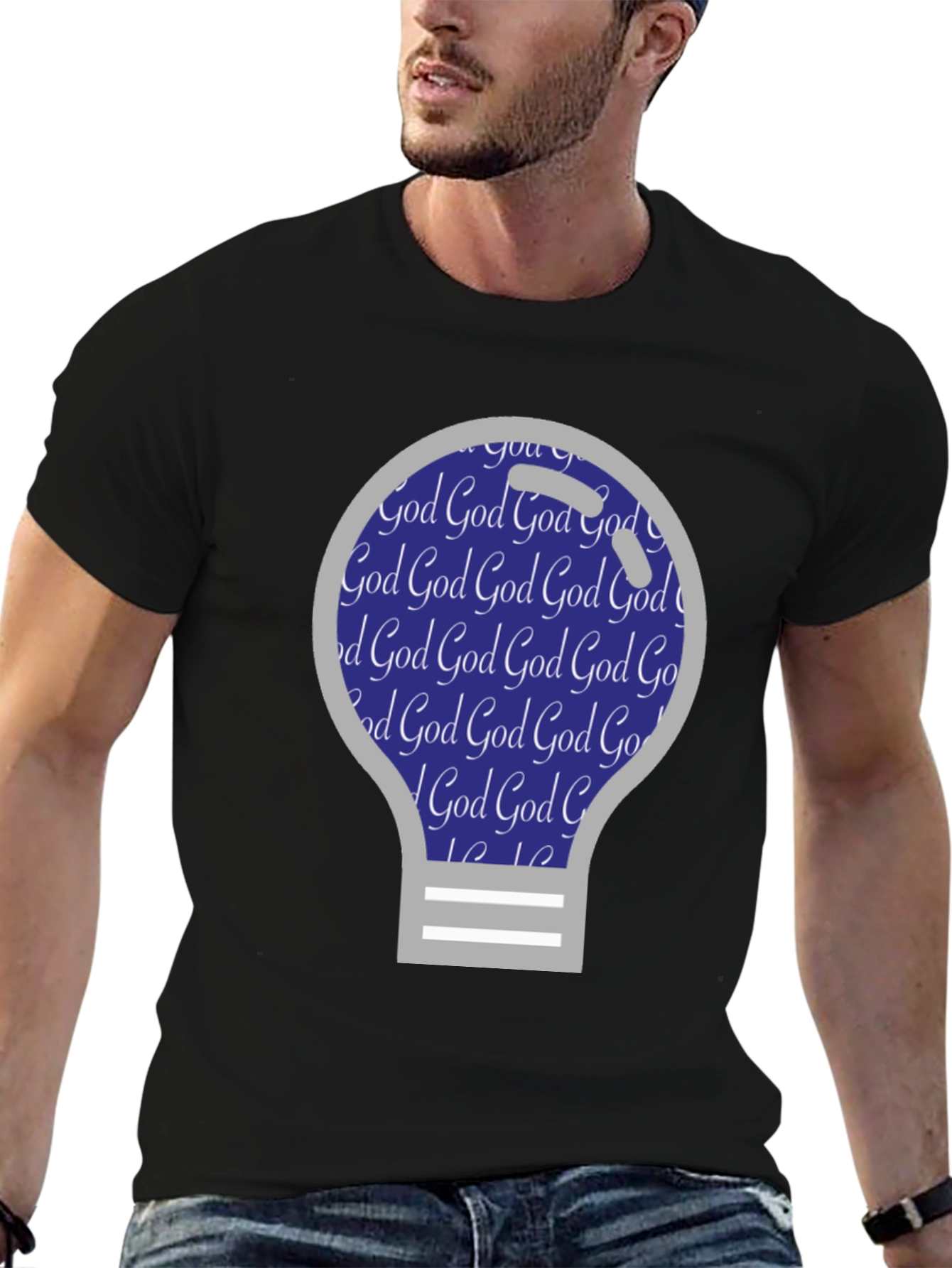 God Lightbulb T-Shirt - Christian Apparel