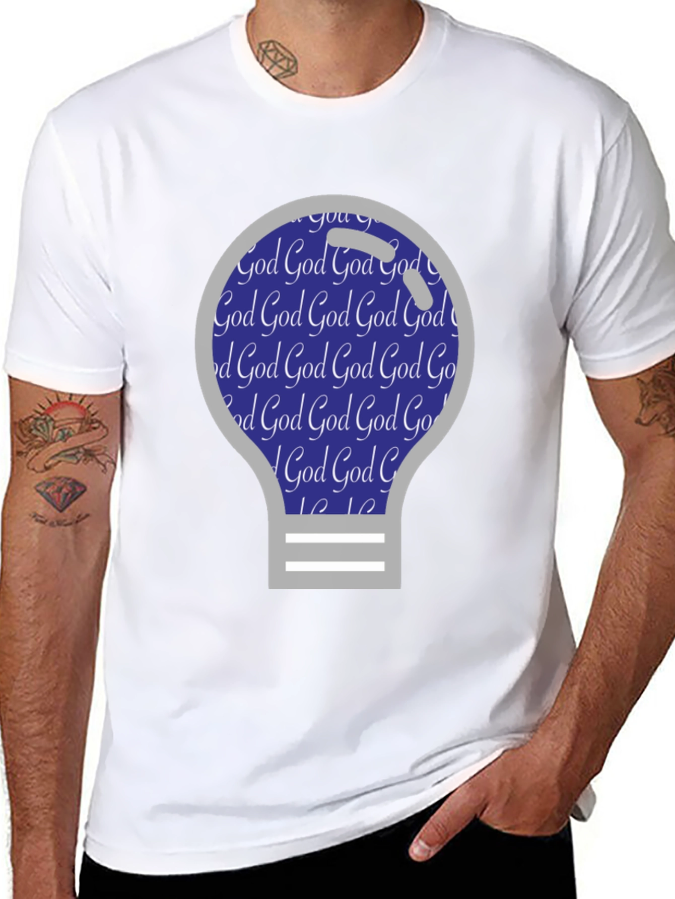 God Lightbulb T-Shirt - Christian Apparel