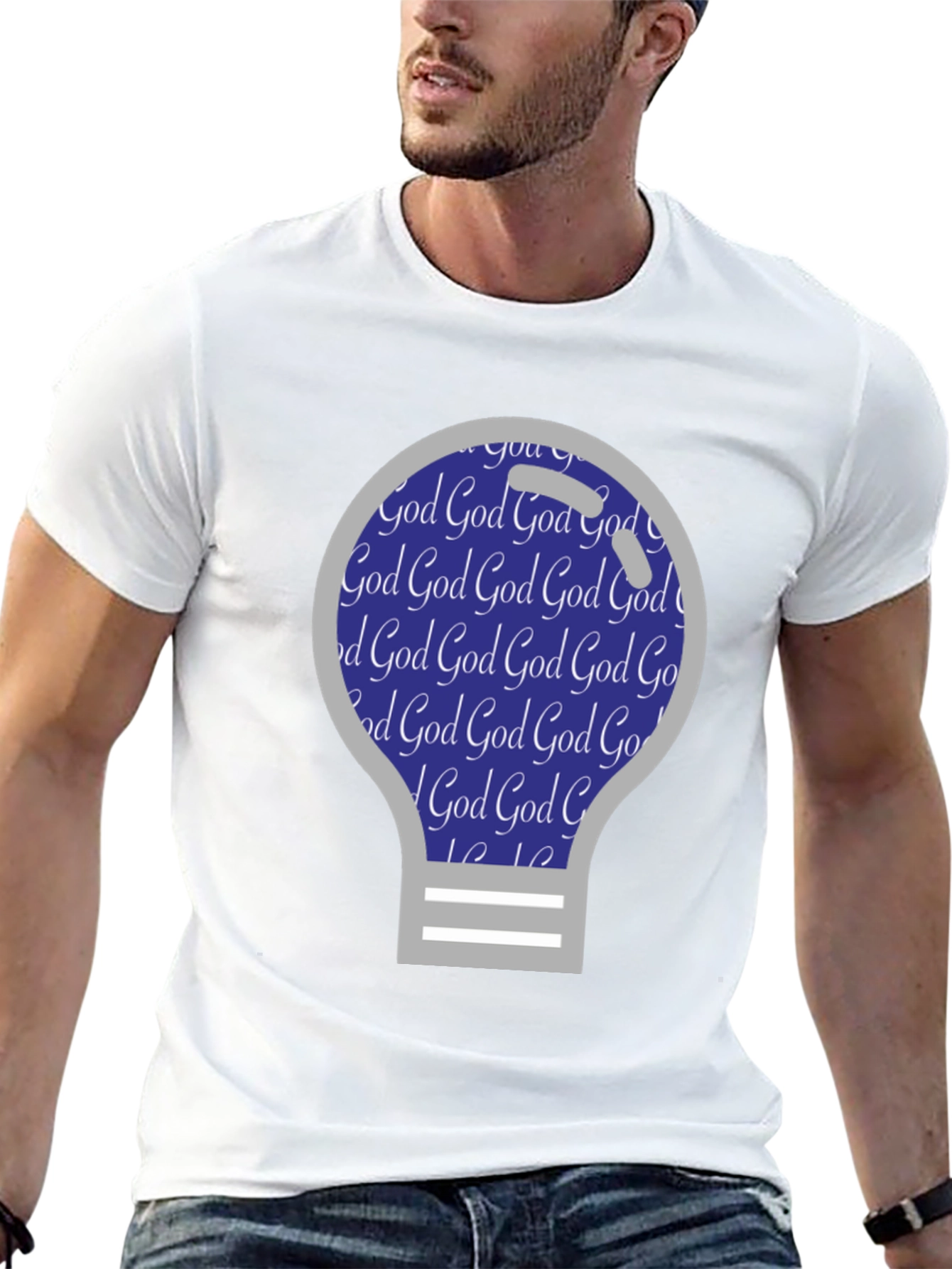 God Lightbulb T-Shirt - Christian Apparel