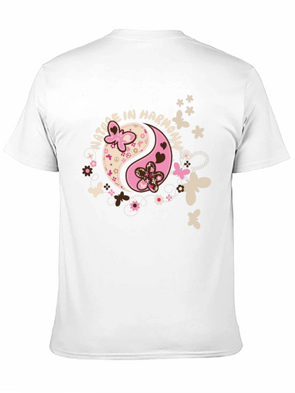 Nature In Harmony Yin Yang Graphic T-Shirt