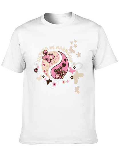 Nature In Harmony Yin Yang Graphic T-Shirt