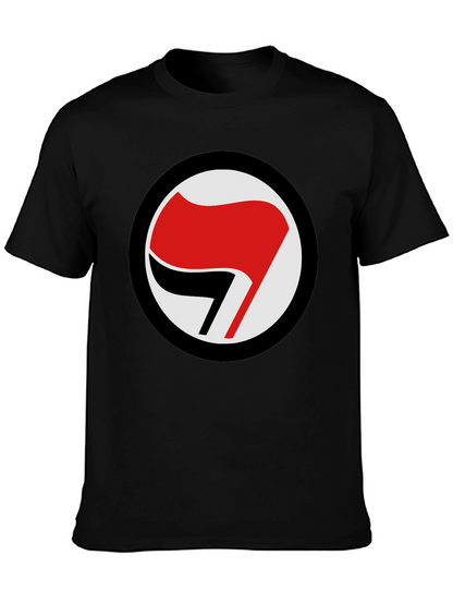 Antifascist Symbol T-Shirt - Black Tee