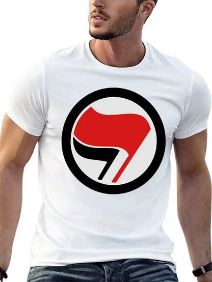 Antifascist Symbol T-Shirt - Black Tee