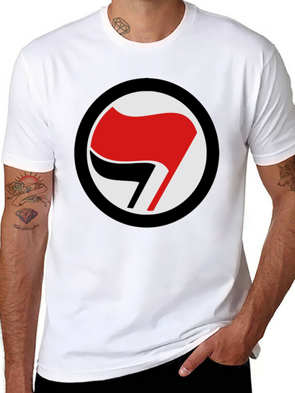Antifascist Symbol T-Shirt - Black Tee