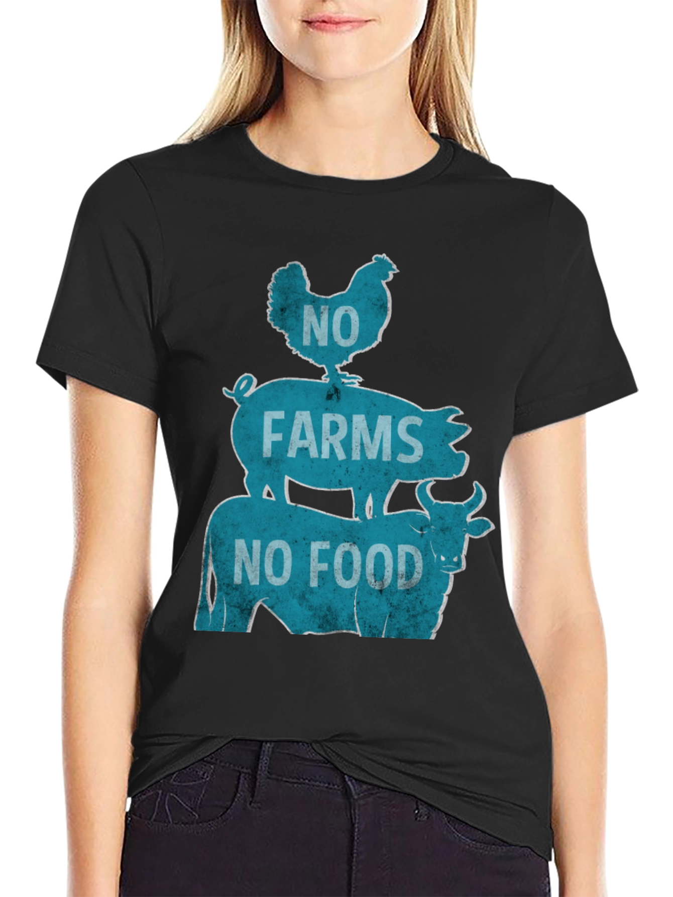 No Farms No Food Graphic Tee