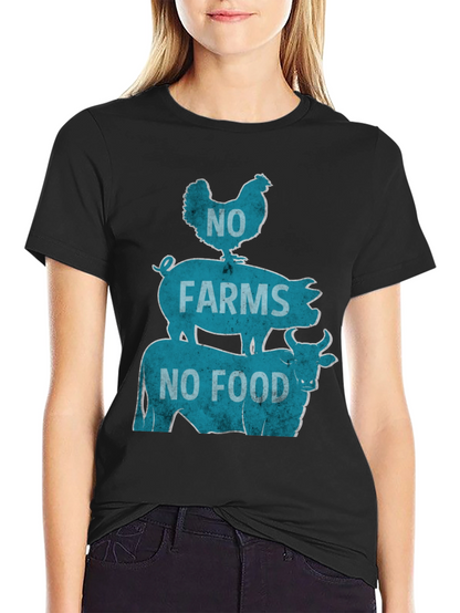 No Farms No Food Graphic Tee