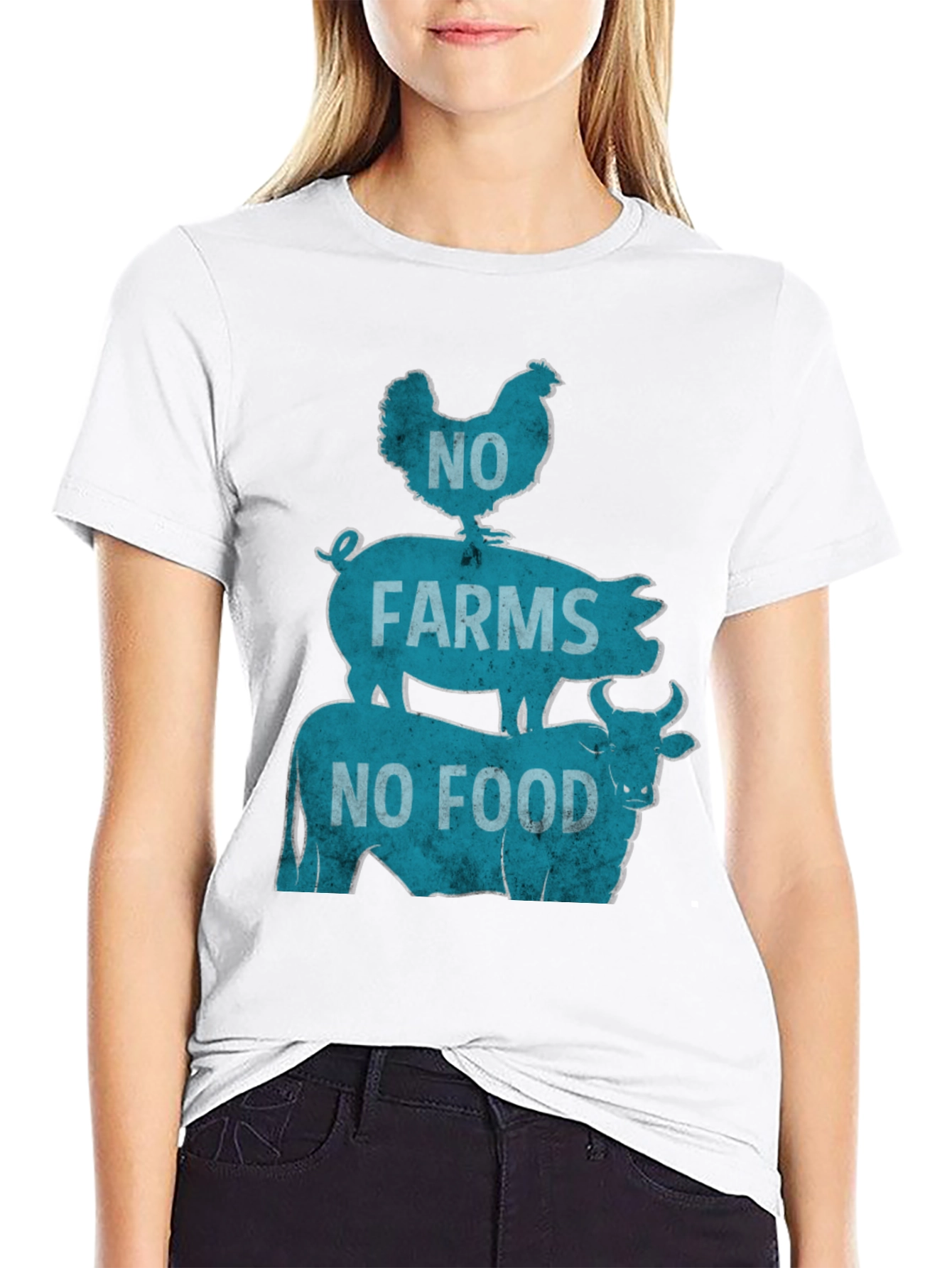 No Farms No Food Graphic Tee