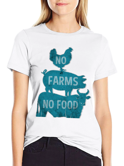 No Farms No Food Graphic Tee