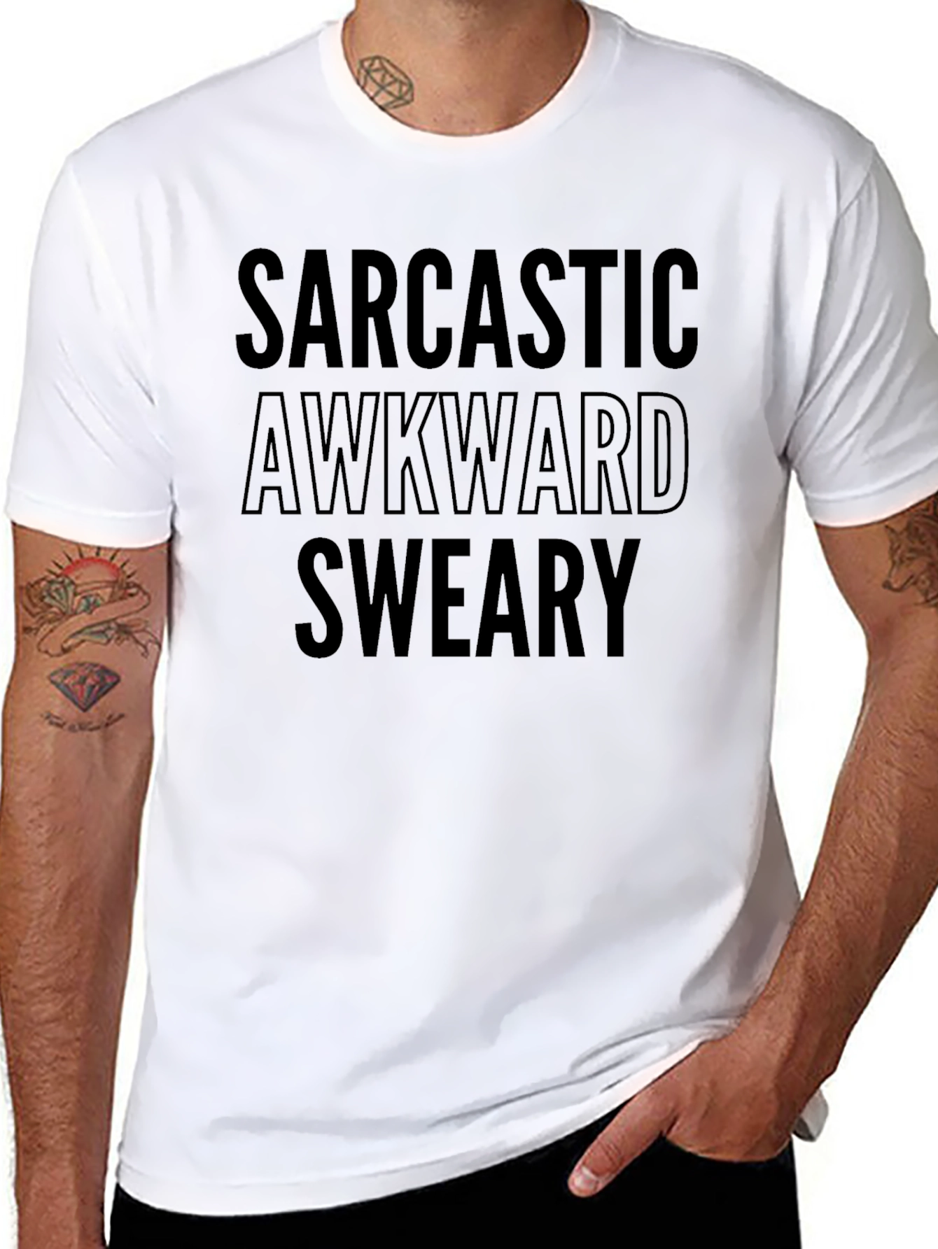 Sarcastic Awkward Sweary Graphic Tee