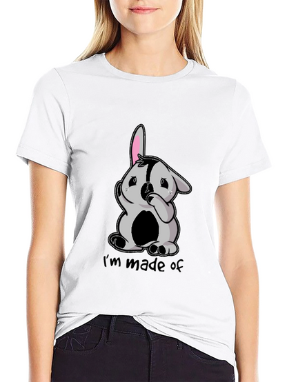Im Made of Bunny Black T-Shirt