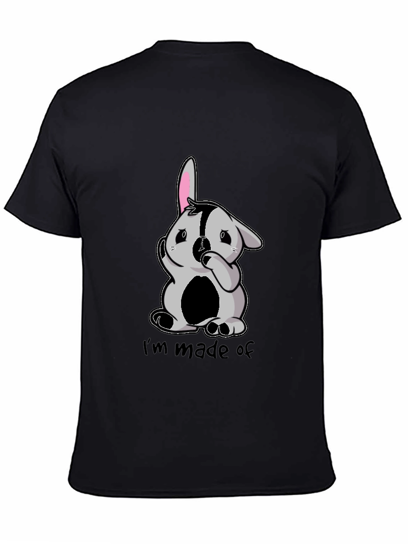 Im Made of Bunny Black T-Shirt
