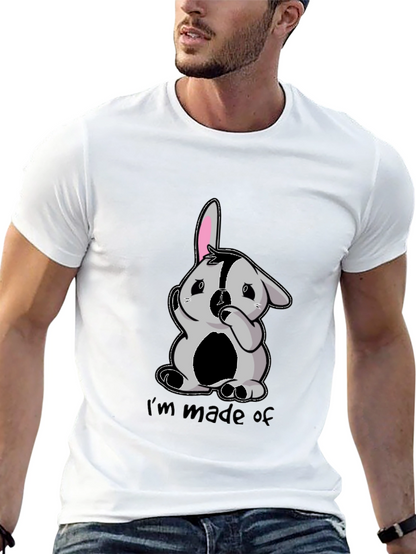Im Made of Bunny Black T-Shirt