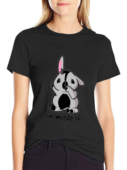 Im Made of Bunny Black T-Shirt