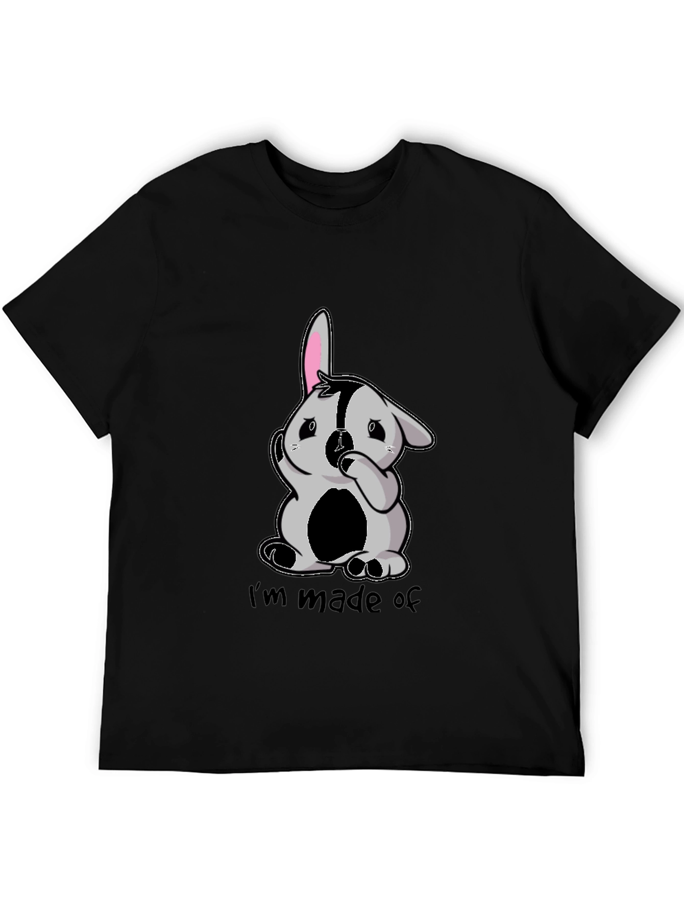 Im Made of Bunny Black T-Shirt