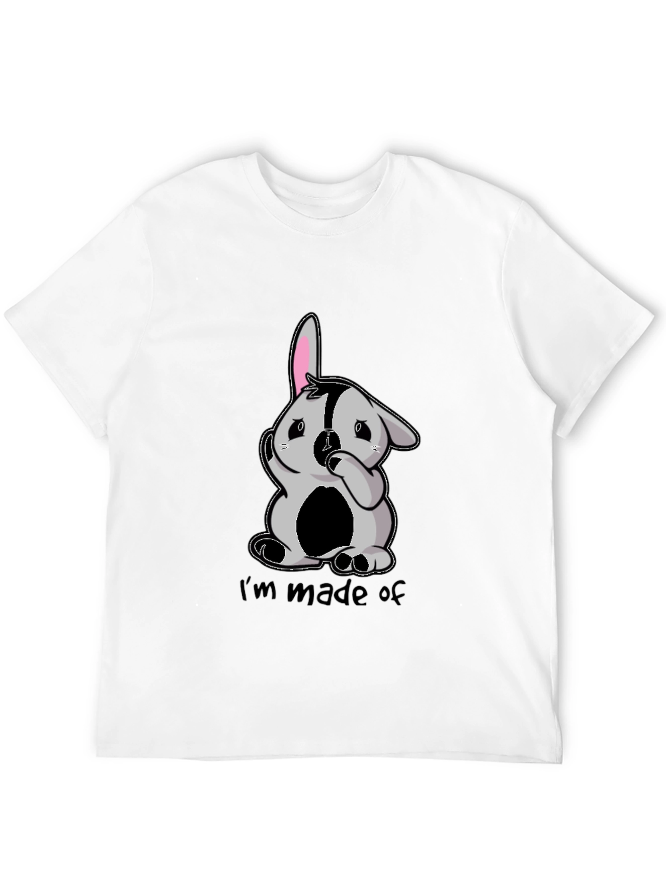 Im Made of Bunny Black T-Shirt