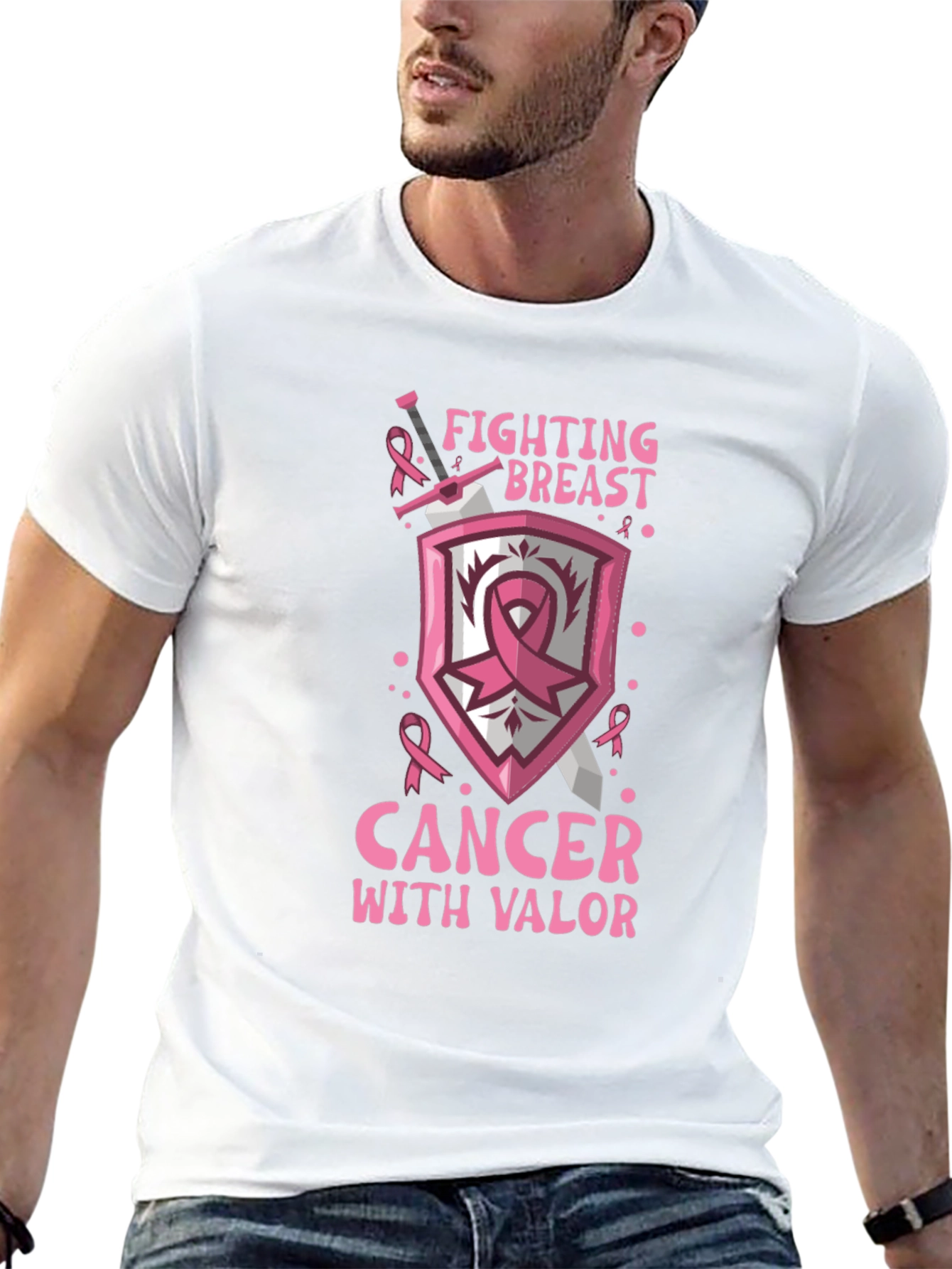 Breast Cancer Awareness Graphic T-Shirt