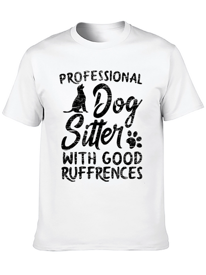 Dog Sitter T-Shirt: Good Ruffrences Pet Lover Tee
