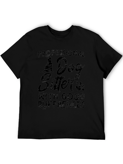 Dog Sitter T-Shirt: Good Ruffrences Pet Lover Tee