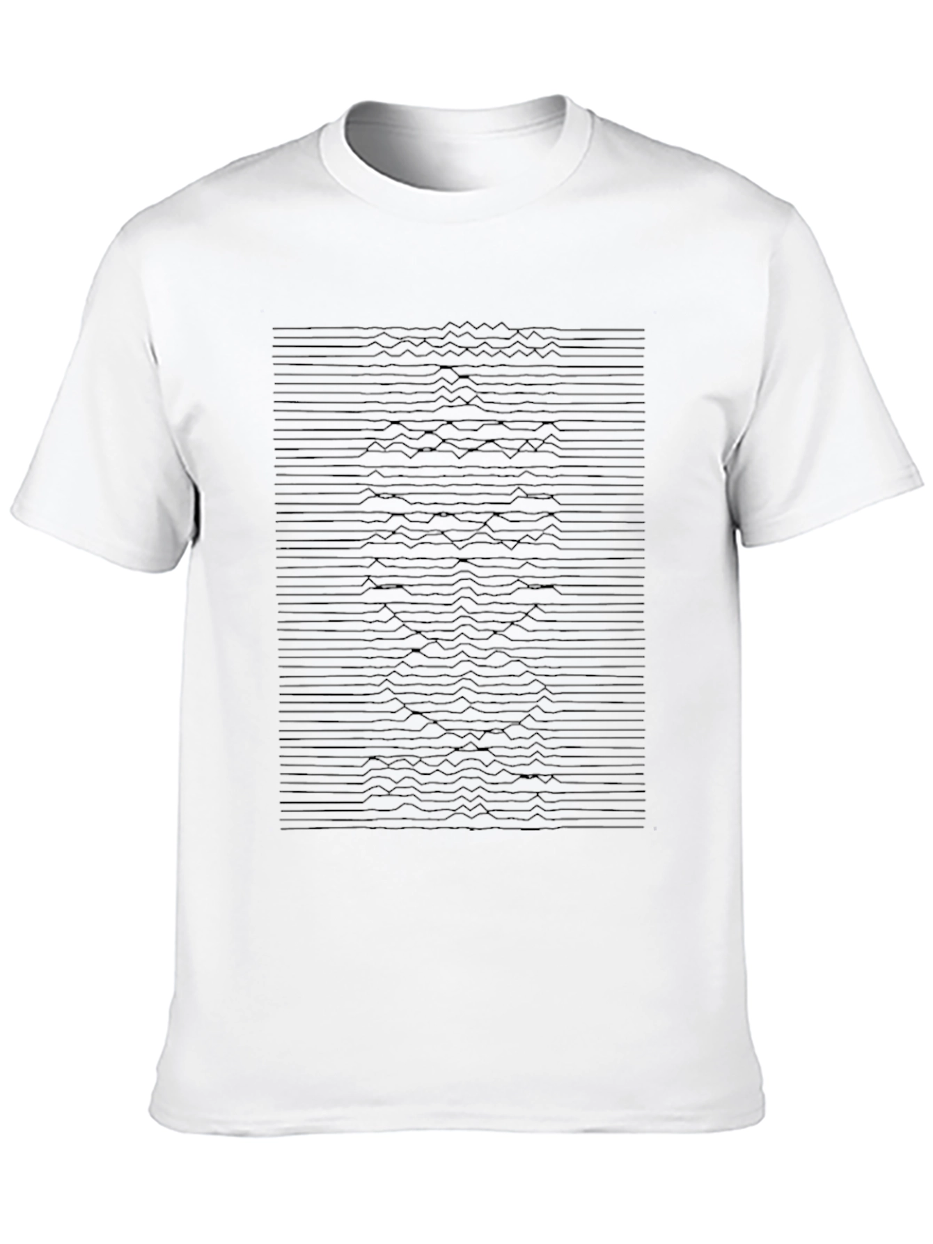 Abstract Line Graphic Black T-Shirt - Modern Design