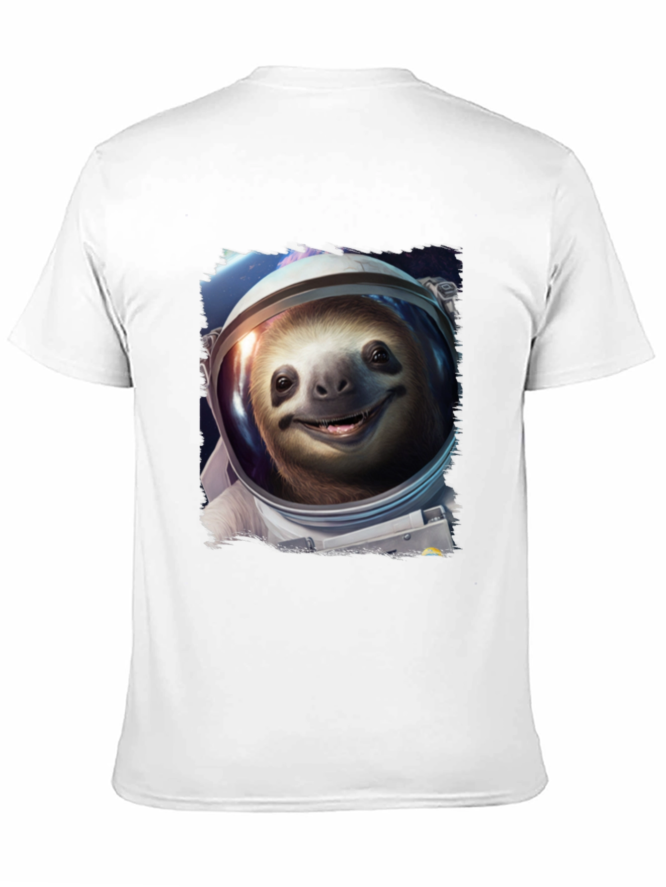 Sloth Astronaut Graphic Tee - Black