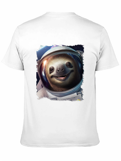 Sloth Astronaut Graphic Tee - Black