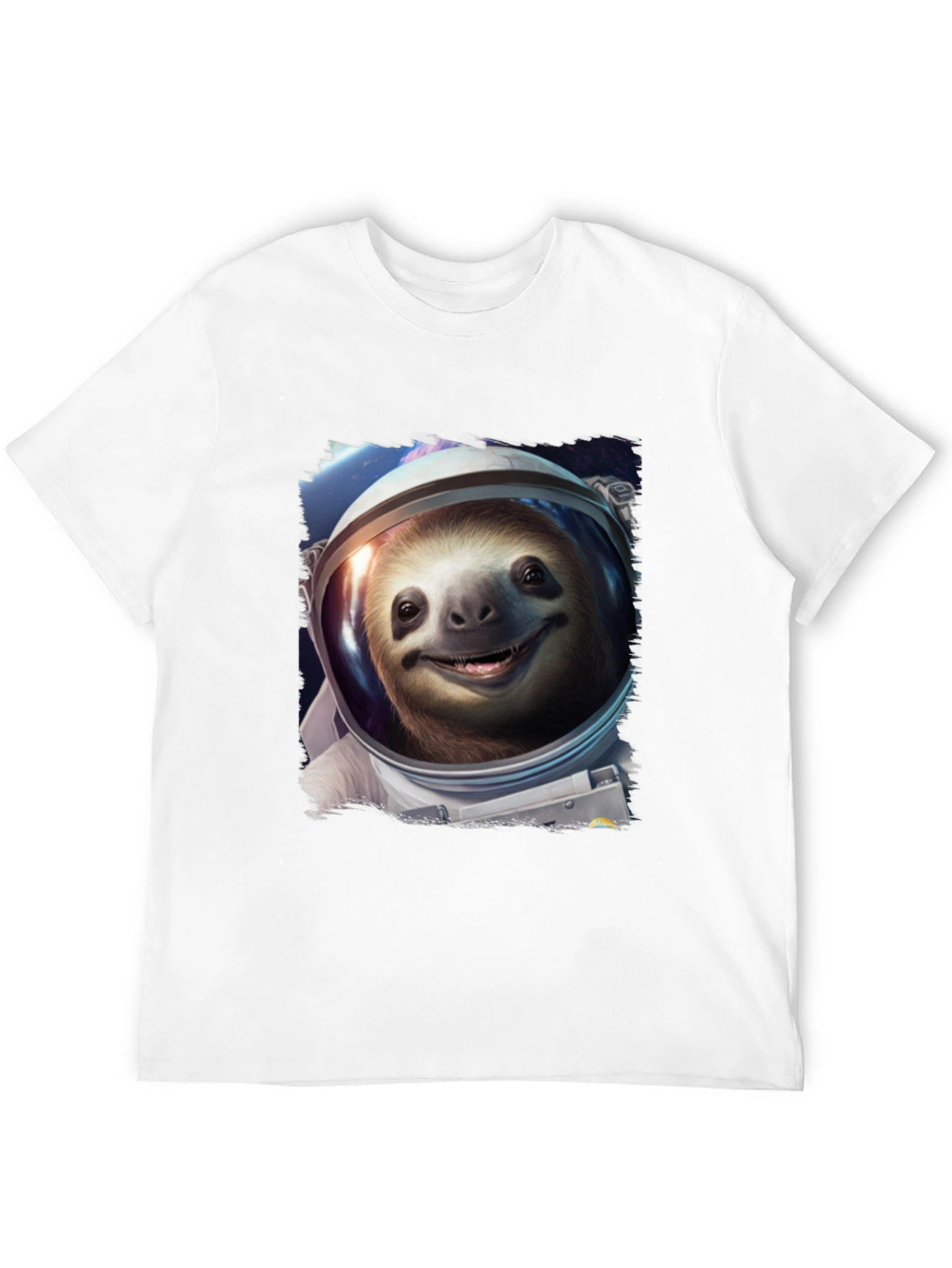 Sloth Astronaut Graphic Tee - Black