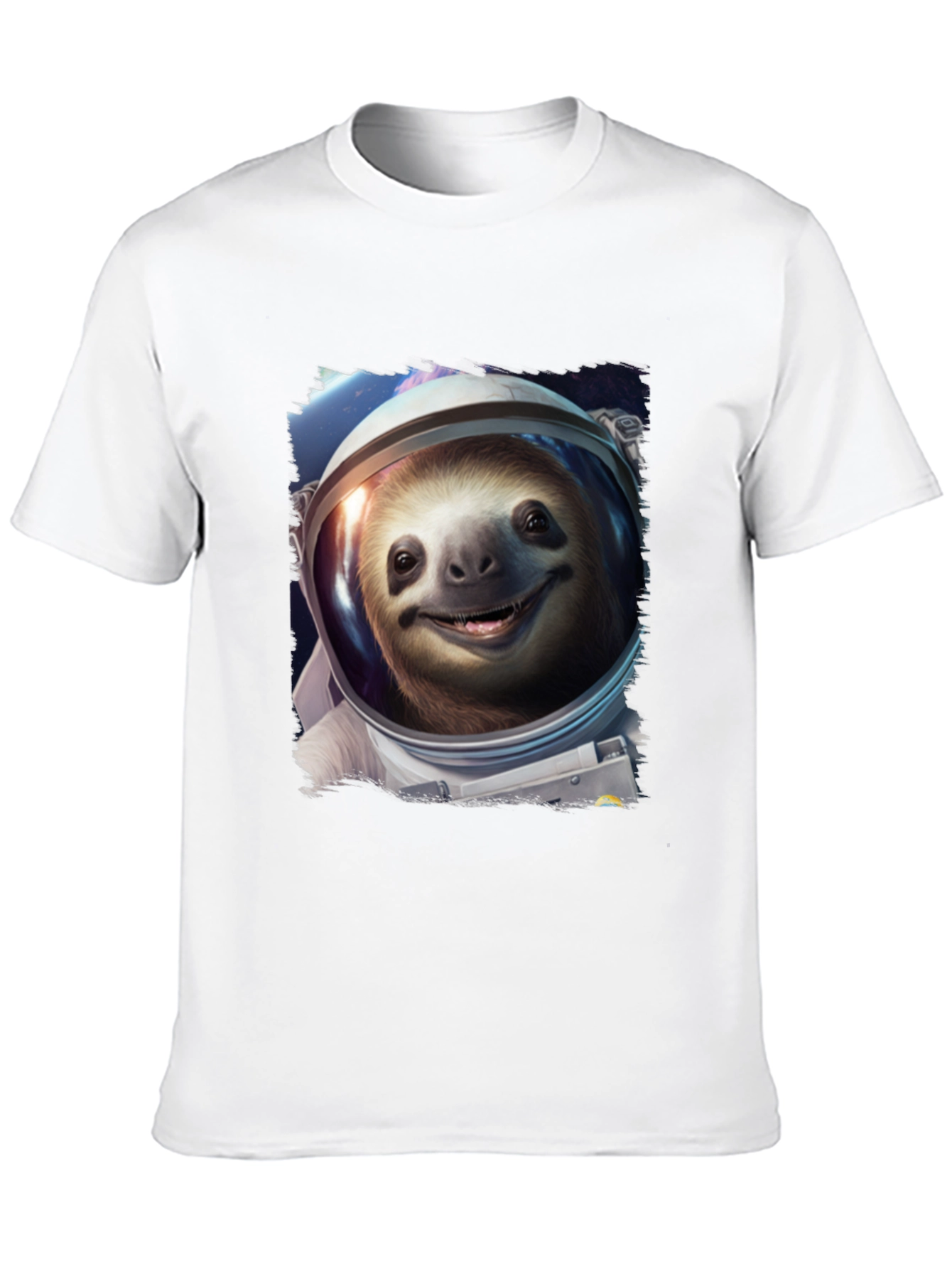 Sloth Astronaut Graphic Tee - Black