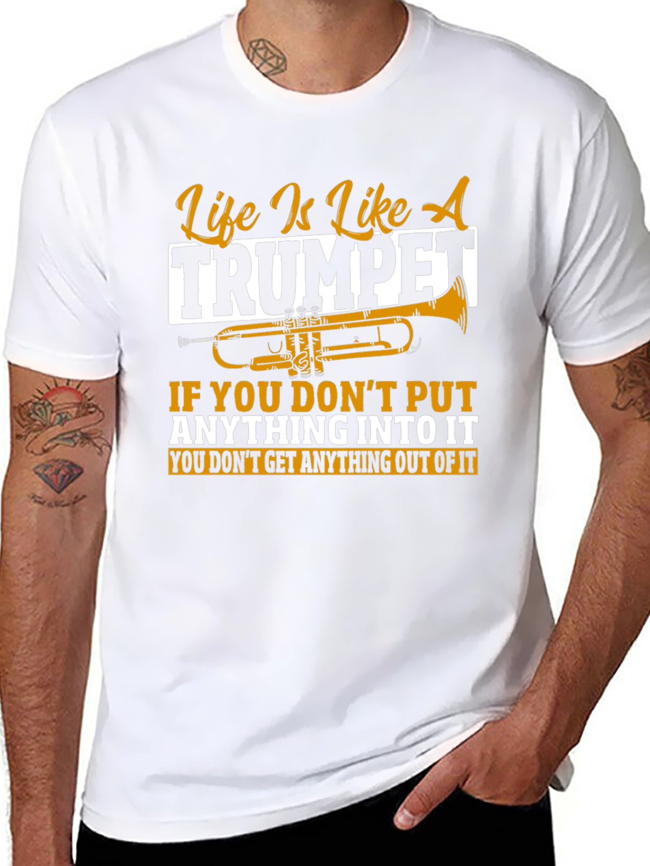 Life Is Like A Trumpet Graphic T-Shirt