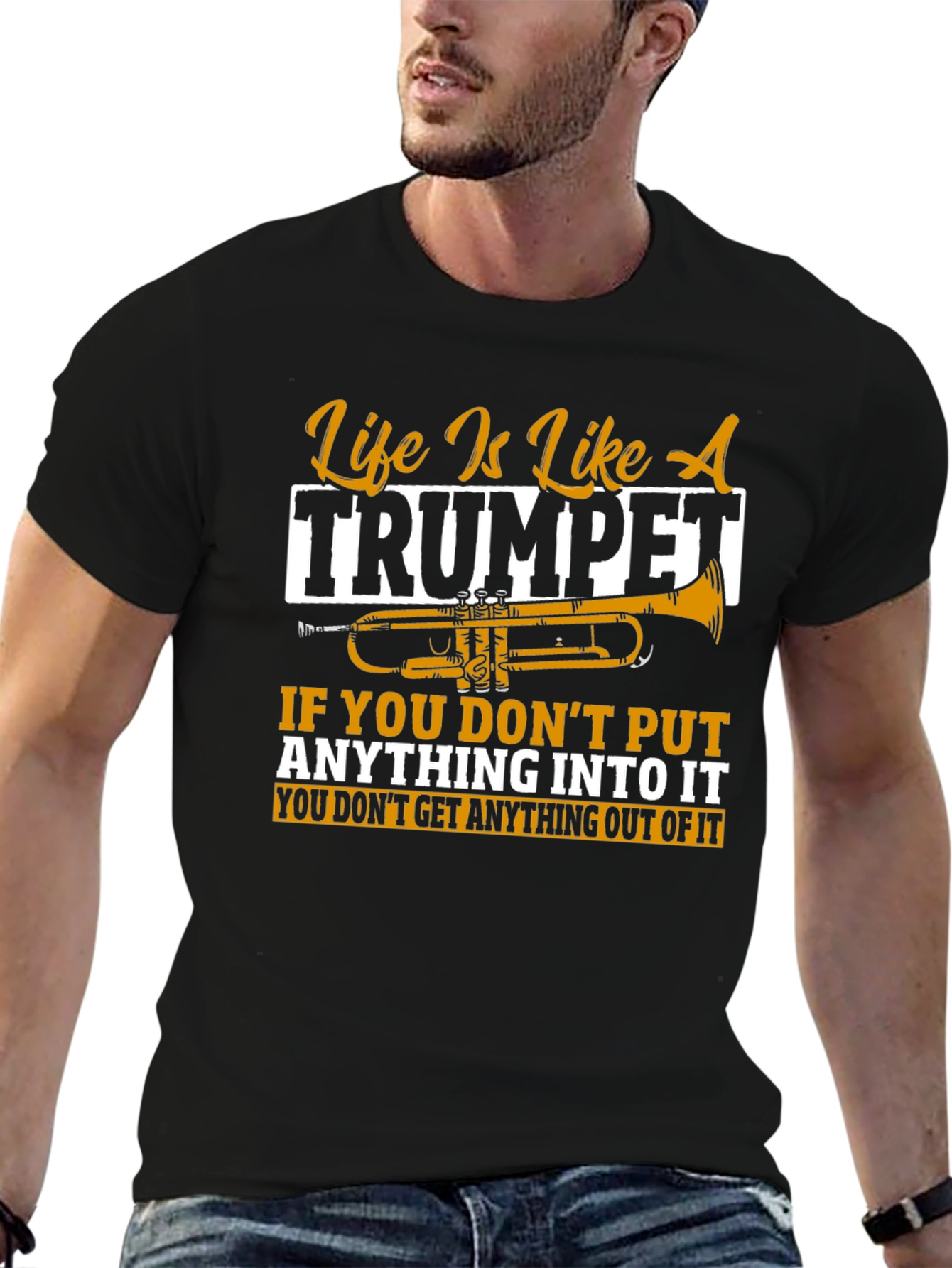 Life Is Like A Trumpet Graphic T-Shirt