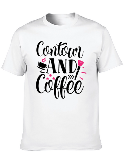 Contour and Coffee Graphic Tee - Black
