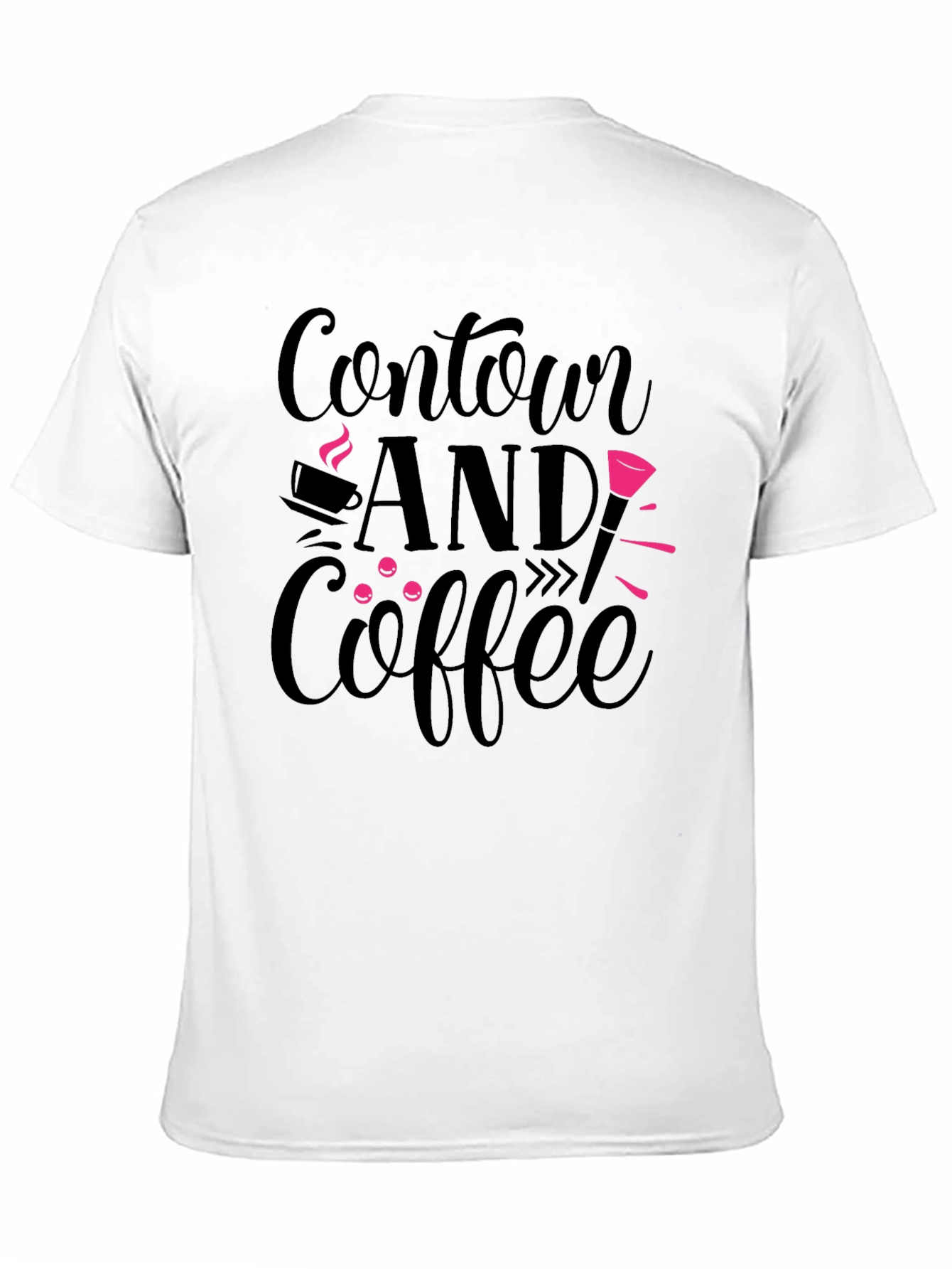 Contour and Coffee Graphic Tee - Black