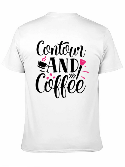 Contour and Coffee Graphic Tee - Black