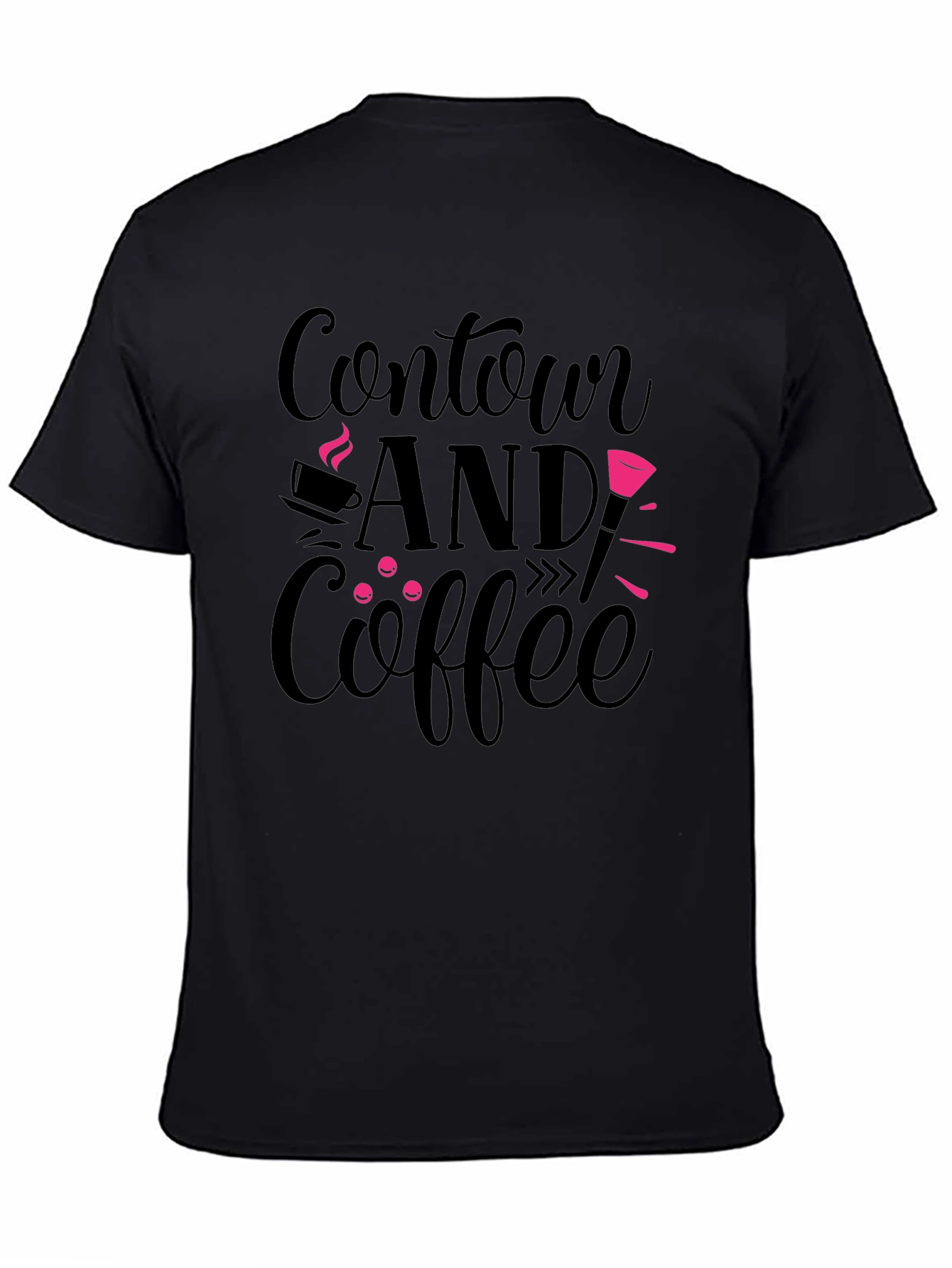 Contour and Coffee Graphic Tee - Black