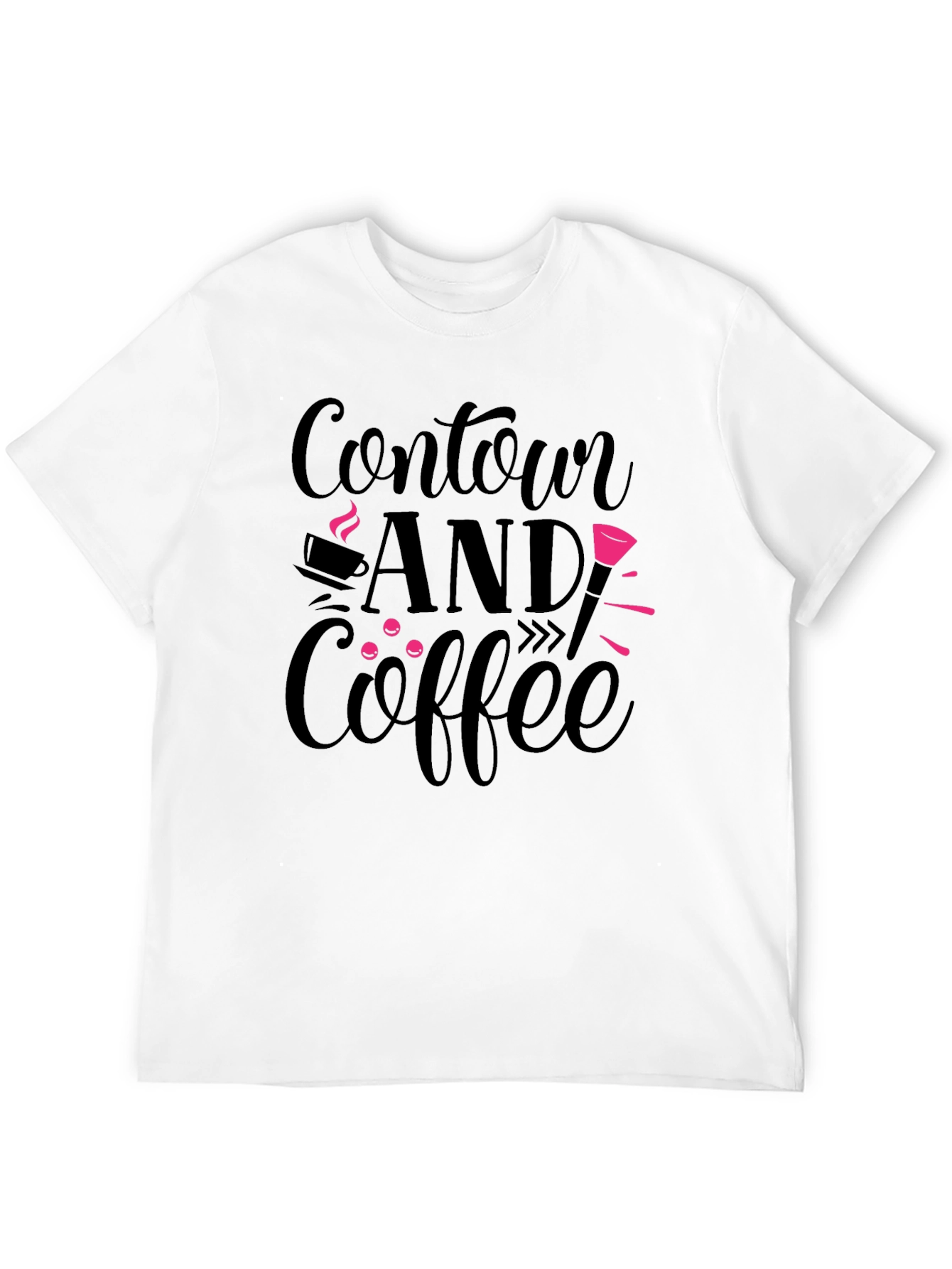 Contour and Coffee Graphic Tee - Black