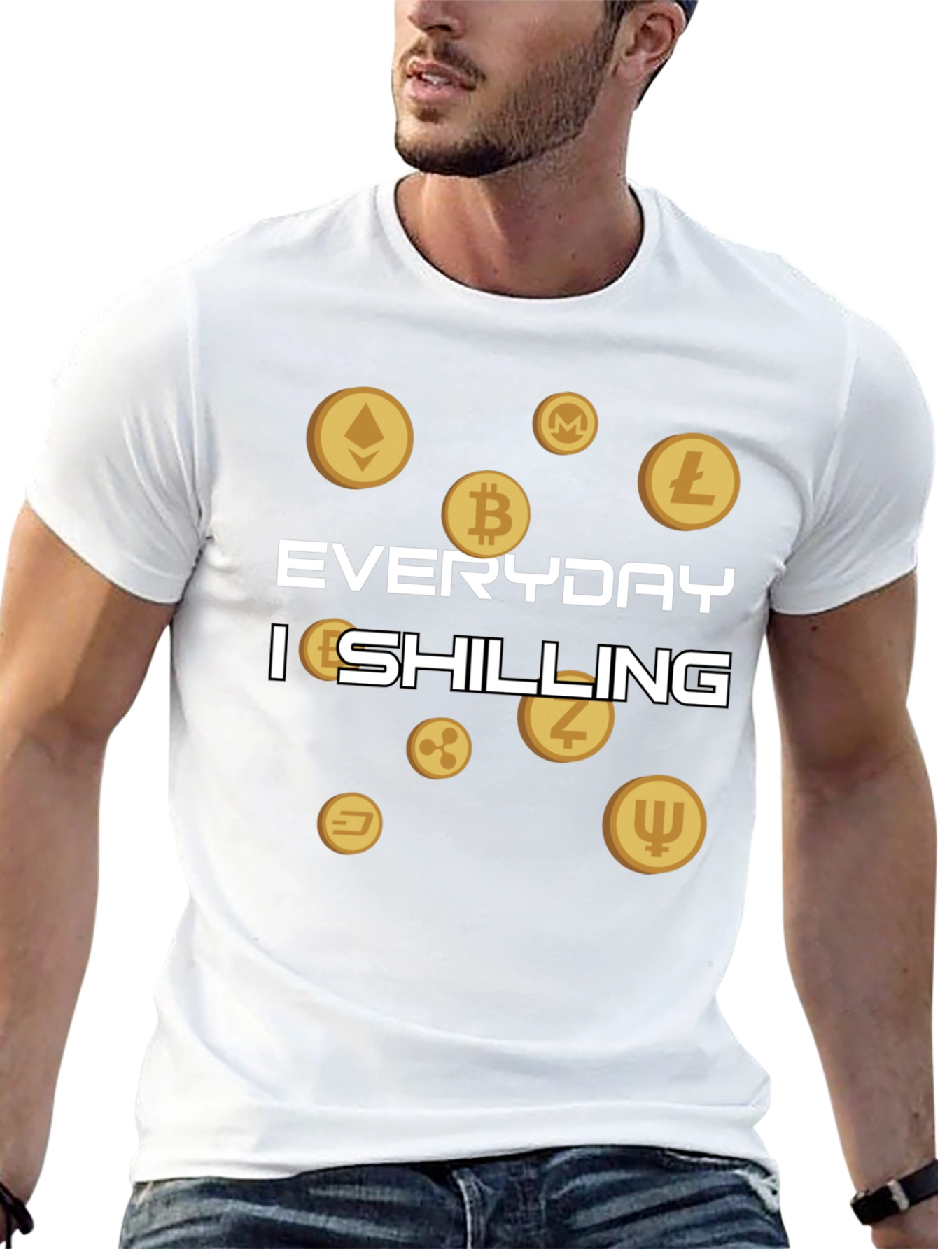 Everyday Im Shilling Cryptocurrency T-Shirt