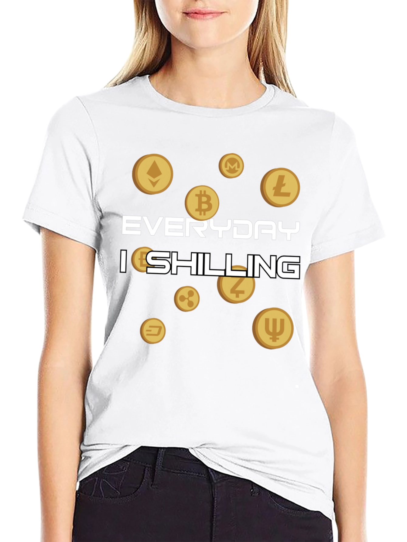 Everyday Im Shilling Cryptocurrency T-Shirt