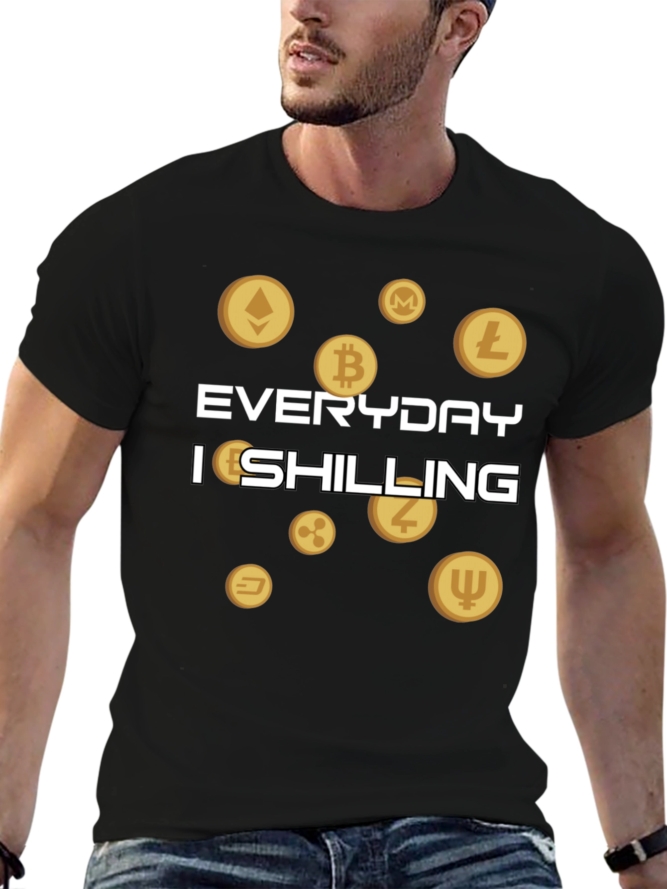 Everyday Im Shilling Cryptocurrency T-Shirt