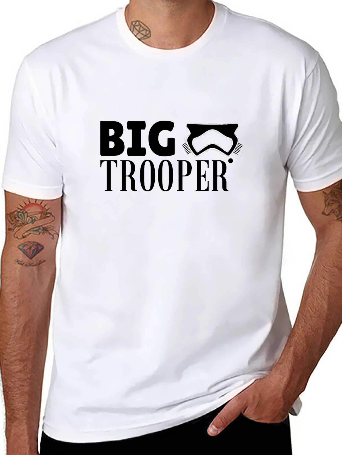 Big Trooper Graphic T-Shirt - Black